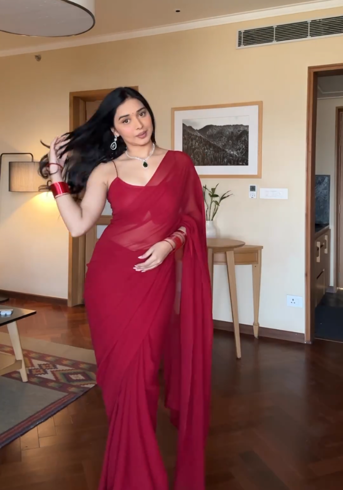 Stylish Georgette Ready-to-Wear Saree Collection