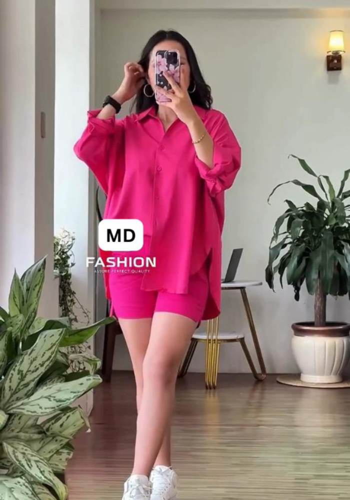 Premium Rayon Oversized Shirts and Short Combo