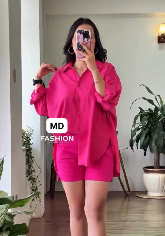Premium Rayon Oversized Shirts and Short Combo