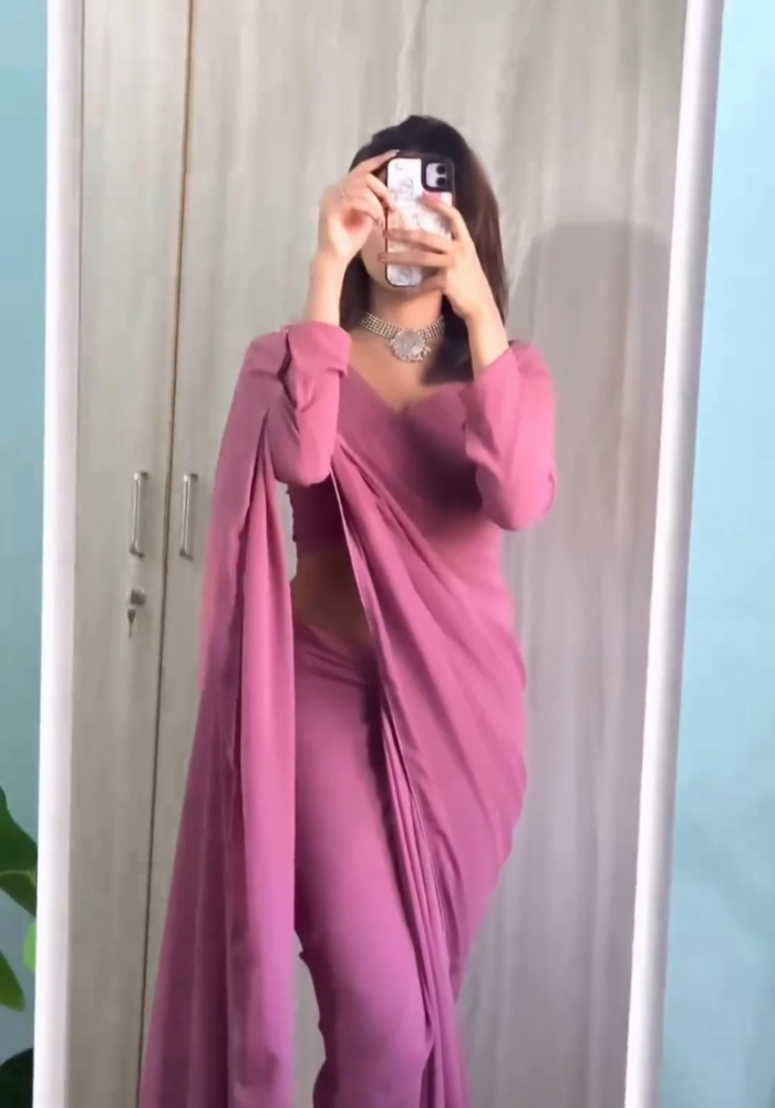 Stylish Georgette Ready-to-Wear Saree Collection
