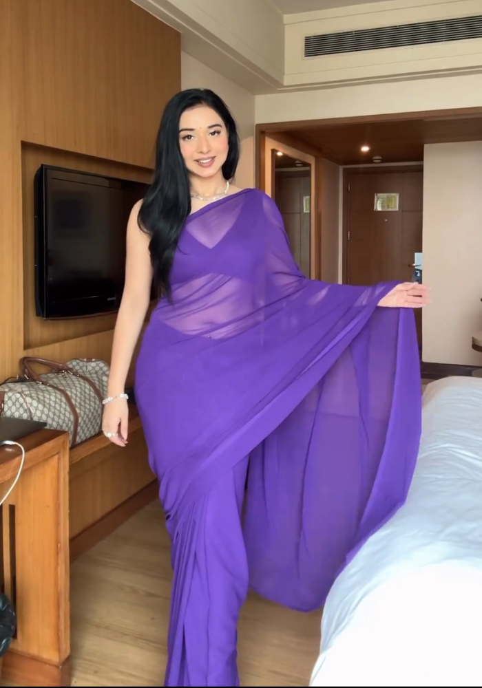 Stylish Georgette Ready-to-Wear Saree Collection