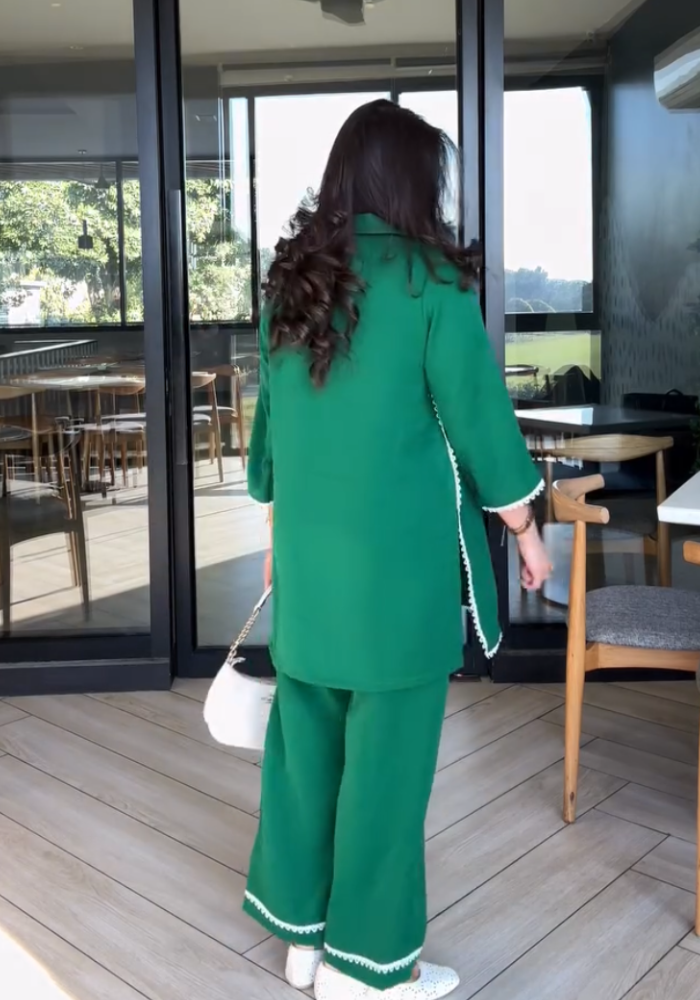 MD Emerald Classic Office Wear Co ord Set
