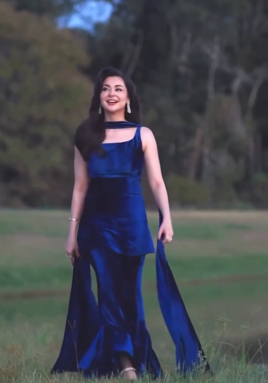 Royal Midnight velvet Glow – Inspired by Hania Aamir’s Effortless Charm