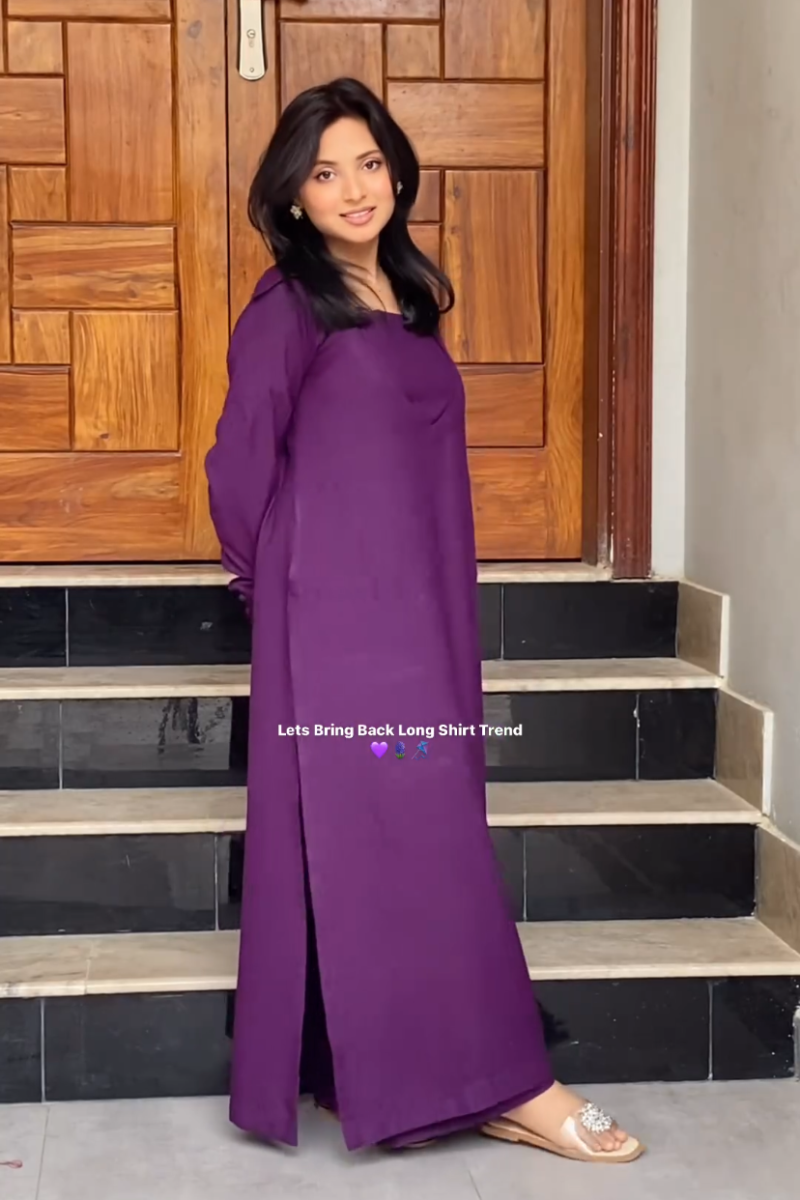 Pakistani Style Trendy Kurta Plazo Combo