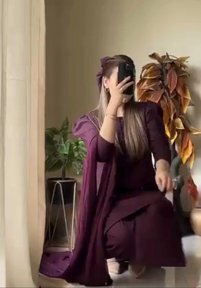 Wine Charm: Stylish Kurta, Pant, and Dupatta Set