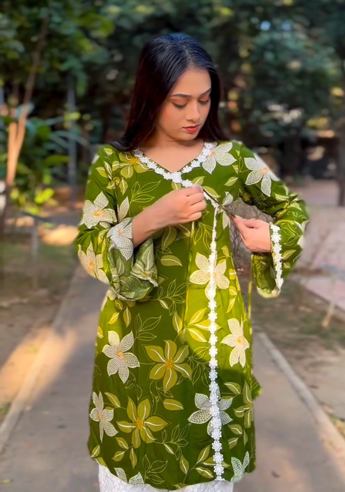 MD Sunlit Serenity – Summer Office Wear Cotton Luxe Set