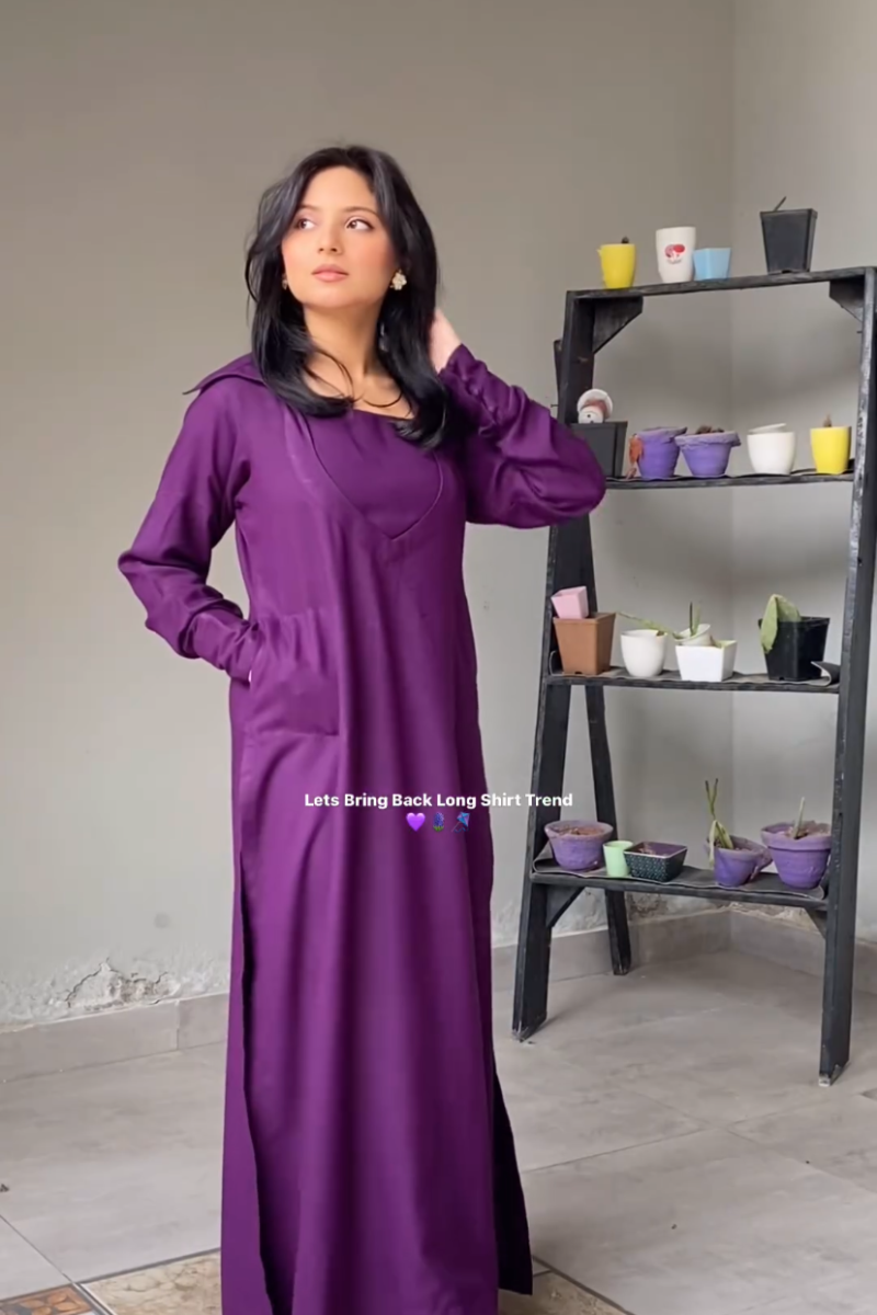 Pakistani Style Trendy Kurta Plazo Combo