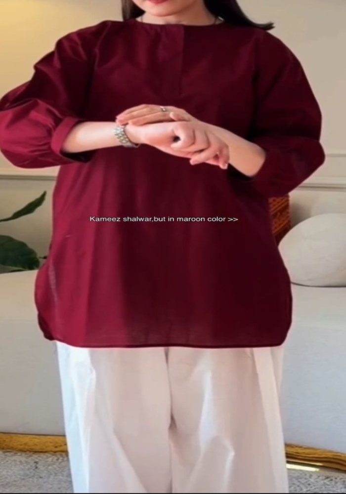 Maroon Elegance Farsi Set