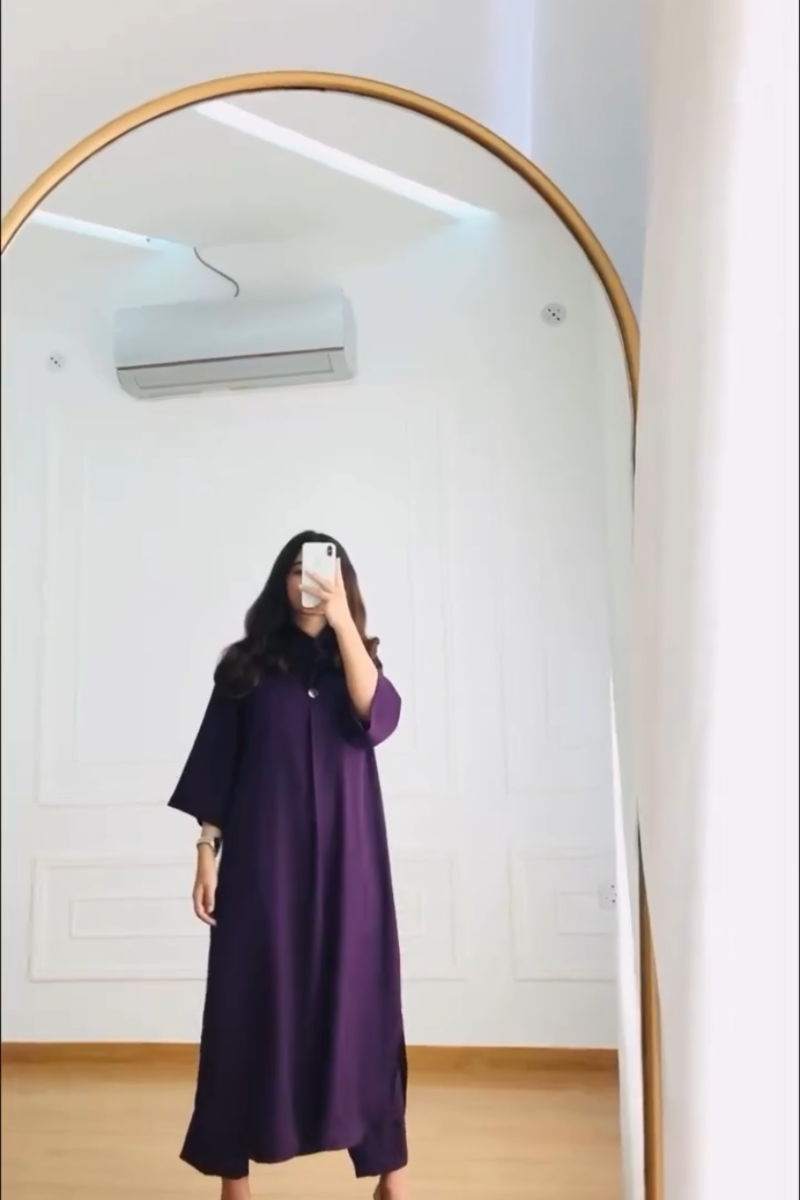 Purple Perfection Pakistani Kurta Pajama Set