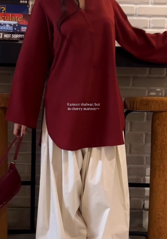 Cherry Maroon Farsi Grace
