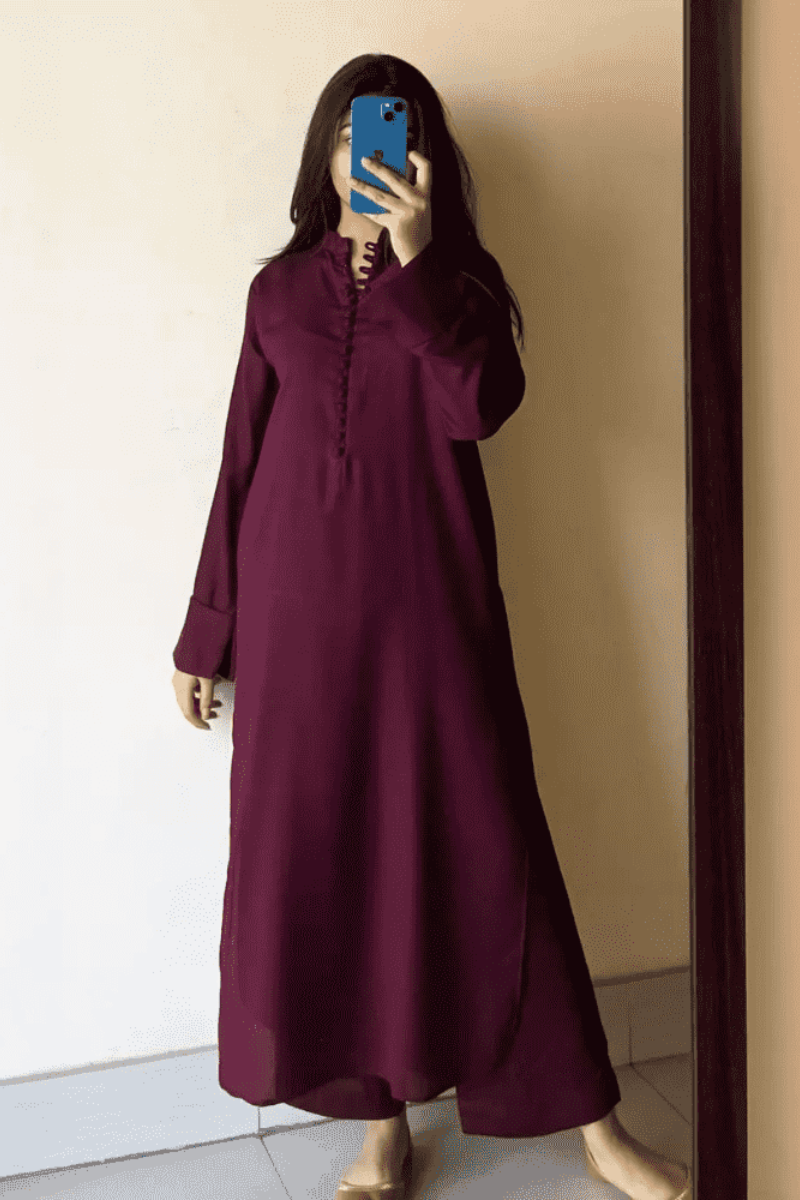 MD Pakistani Kurta Pent with Georgette Dupatta Set