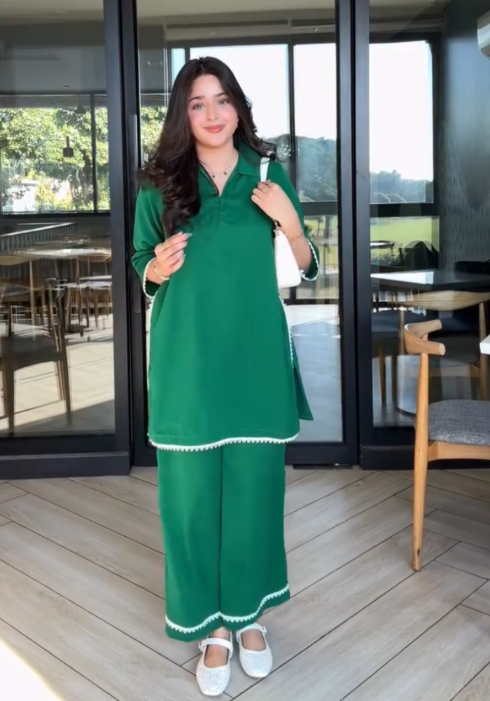 MD Emerald Classic Office Wear Co ord Set