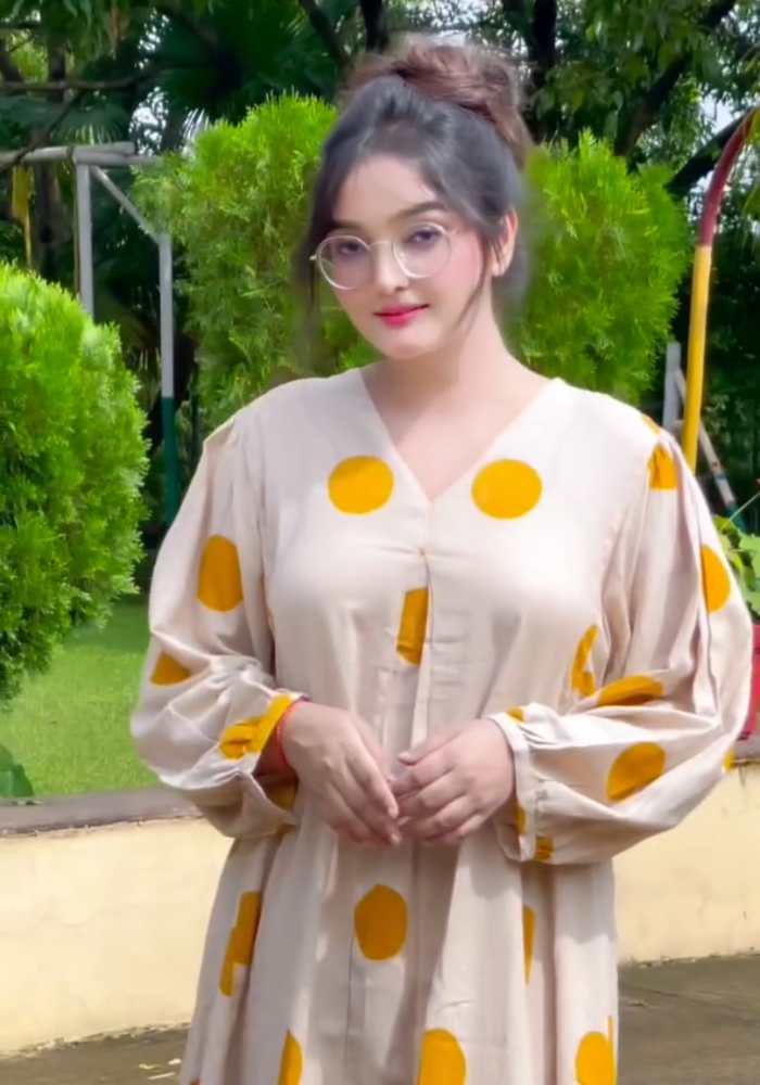 Golden Dots Kurta Pant Set