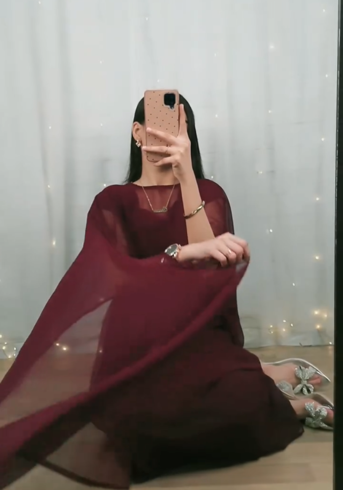 Flow & Flare Georgette Cape Dress