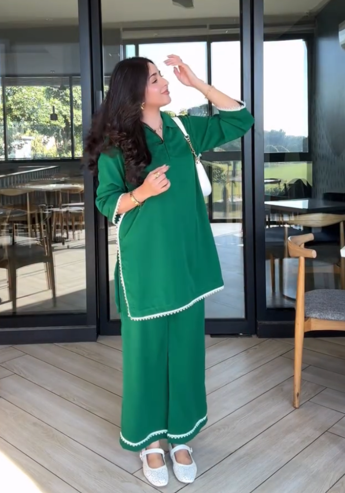 MD Emerald Classic Office Wear Co ord Set
